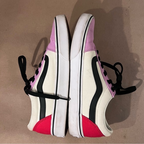 Vans Old Skool Womens Low Top Lace up Skate Sneaker Shoes Multi-Color Sz US 8.5 - Picture 5 of 10